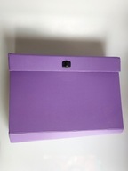 Segregator folder fioletowy teczka na dokumenty z przegródkami