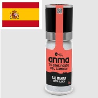 SÓL MORSKA ANMA, SZKLANY MŁYNEK 170G - HISZPAŃSKA - MINERAŁY, ELEKTROLITY