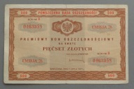 PREMIOWY BON OSZCZĘDNOŚCIOWY 500 ZŁ z 1971 roku