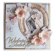 PAMIĄTKA ŚLUBU KARTKA ŚLUBNA ŚLUB W PUDEŁKU RĘKODZIEŁO HANDMADE