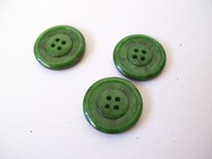 GUZIKI PERŁA-ZIELONE VINTAGE - 3 SZT.
