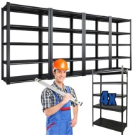 REGAŁ MAGAZYNOWY GARAŻOWY METALOWY DODAS 200 x 400 x 50 cm 150kg NA PÓŁKĘ