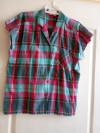Bluzeczka bawełniana w kolorową kratę - rozmiar 40 - bdb !!
