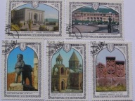 ZSRR - architektura Armenii - Mi. 4768-72 kasowane