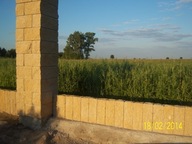 Palisada łupana, cegła, obrzeże 20x11x10 Bia./Żół.