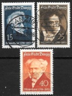 $WOLNE MIASTO GDAŃSK WMG Fi 279-81 kas. SCHOPENHAUER