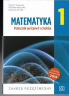 MATEMATYKA 1 PODRĘCZNIK + ZBIÓR M. KURCZAB zak. rozszerz.