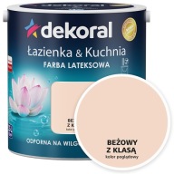 Dekoral Łazienka&Kuchnia Farba lateksowa BEŻOWY Z KLASĄ 2,5L