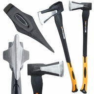 SIEKIERA DUŻA ROZŁUPUJĄCA FIBERGLASS 810MM TOPOREK KLIN 2500G 2,5KG MOCNA