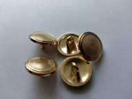 GUZIK METALOWY - JASNE ZŁOTO - guziki - 15 mm