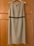 Sukienka L/XL szara z wstawką czarną bez rękawów