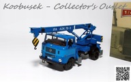 Jedyny! Niebieska IFA W50 ADK dźwig - IXO / Altaya 1:43 KAP KCP PRL NRD DDR