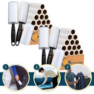 28x ROLKA DO CZYSZCZENIA UBRAŃ WŁOSÓW SILIKONOWA SILNY KLEJ 1680 LISTKÓW