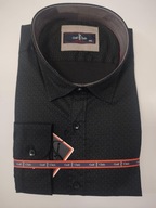 KOSZULA MĘSKA ELEGANCKA REGULAR FIT CZARNA GOLF CLUB r. 3XL nr 643B