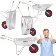 TACZKA OGRODOWA BUDOWLANA OCYNKOWANA DUŻA POJEMNA MOCNA LEKKA 125 LITRÓW