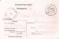 OFLAG II D -GROSS-BORN -obieg 1942 do STARACHOWICE ORŁOWO -GG -karta