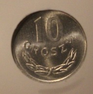 10 GR GROSZY 1974 - GRADING GCN MS68 - MAXXX NOTA, PIĘKNA