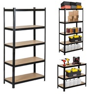 REGAŁ METALOWY GARAŻOWY MAGAZYNOWY HUMBERG 150X75X30 CM MAX 150 KG NA PÓŁKĘ