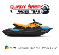 Sea-Doo Spark Trixx 90 3-UP NEW Gulfstream Blue / Orange Crush 2026