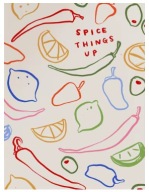 Plakat „Food Patterns” – Kolorowy Plakat Kuchenny w Stylu Retro