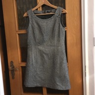 SUKIENKA TUNIKA SAVIDA (L-XL) SZARA B/RĘK WEŁNA