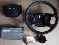 AUDI A6 C5 KIEROWNICA SKÓRA MULTIFUNKCYJNA PODUSZKI ZWIJAK CZYTAJ