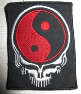 NASZYWKA SKULL YIN YANG CZASZKA STAN SUPER!