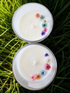 Świeca sojowa bambus zielona herbata białe piżmo 150g handmade