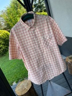 4 Koszula letnia Resort jasnożółta w kratkę bawełna duża 2XL