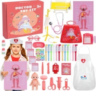 Zestaw Lekarski 43 el. + Fartuch i Walizka|Super Prezent dla Dzieci!