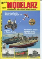 Modelarz 11/2013 szybowiec SZD-15 Sroka, okręt podwodny Platino