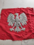 Orzeł PRL sztandarowy, haftowanyy