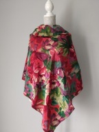Piękna duża chusta London Collecrion Rose Hubble 113cmx113cm