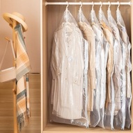 4x Worki próżniowe z wieszakiem na kurtki swetry 135x70cm