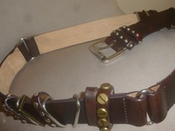 PASEK-BY MALENE BIRGER-L-117CM/3,5CM-SKÓRA NATURALNA-NOWY-CUDNY.