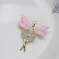 BROSZKA PRZYPINKA PIN motyl KAMIENIE owad CYRKONIA AGRAFKA oryginalna