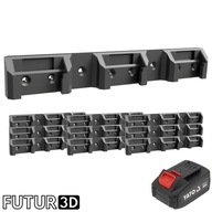 Uchwyt potrójny na akumulator YATO 18V LI-ION z blokadą