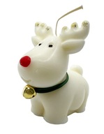 RĘCZNIE ROBIONA Świąteczna Świeca sojowa RENIFER RUDOLF CZERWONONOSY 6cm