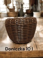 Doniczka ze sztucznego rattanu