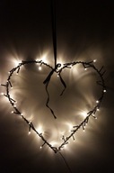 LAMPKI DEKORACJA SERCE LED DENMARK MEGA ALMI DECOR WISZĄCA ILUMUNACJA