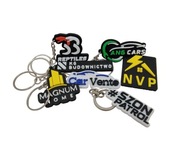 Brelok reklamowy 3D z logo firmy, bryloczek firmowy personalizacja