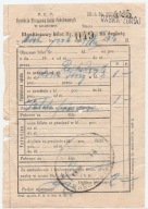 RABKA ZDRÓJ -BLANKIETOWY BILET -1934 rok P.K.P. Dyrekcja w Krakowie