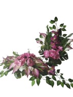 Komplet cmentarz kalie piwonia hortensja malina