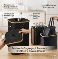 POJEMNIK DO SEGREGACJI 100L Z WYJMOWANYM WORKIEM I OTWOREM + GRATIS WOREK
