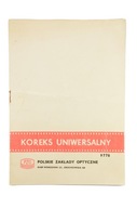 INSTRUKCJA OBSŁUGI PZO KOREKS UNIWERSALNY 1974 r.