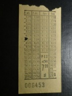 Bilet PKS, 7,20 , 1959/60.