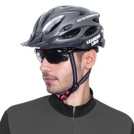 LEANDRO LIDO szary czarny SOLIDNY kask rowerowy Freno regulacja UNIWERSALNY