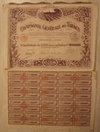 FRANCJA PARYŻ 1927 - COMPAGNIE GENERALE DE TABACS