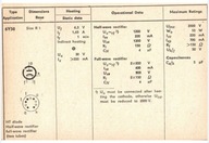 Lampa prostownicza 6Y50 Tesla NOS komplet 2 szt.