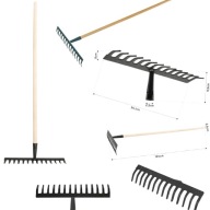 GRABIE CROWNMAN DO LIŚCI DO TRAWY DO CHWASTÓW OGRODOWE METALOWE